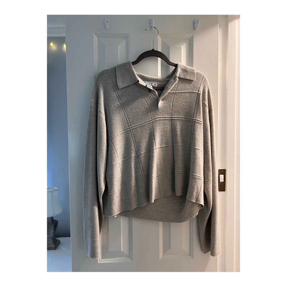 Cropped Geoffrey Beene Collared Shirt